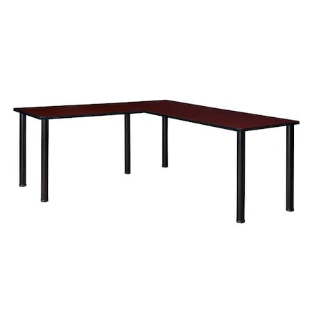 Kee L-Desk Shells, 66 D X 29 H, 60 W X Wood, Metal MPN:ML602442MHBPBK
