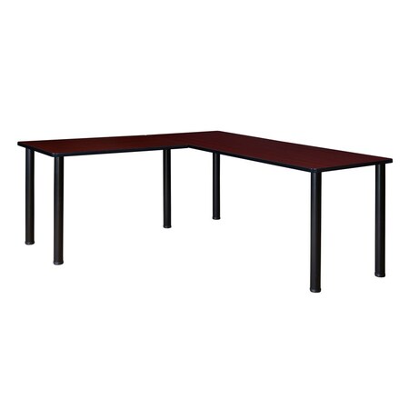 Kee L-Desk Shells, 66 D X 29 H, 72 W X Wood, Metal MPN:ML722442MHBPBK