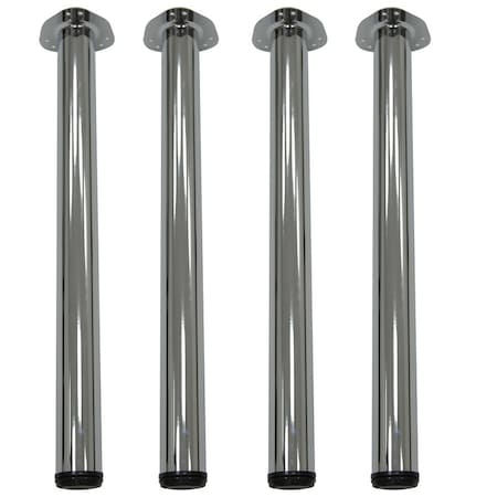 Regency Kee Post Table Legs - Chrome, PK4 MPN:MTBP27CM