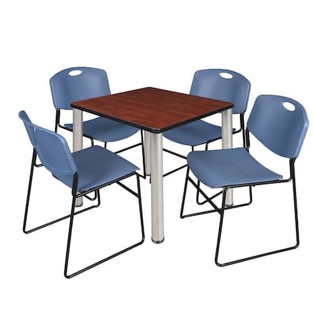 Kee Square Table & Chair Set, Wood, Metal, Polypropylene Top MPN:TB3030CHBPCM44BE