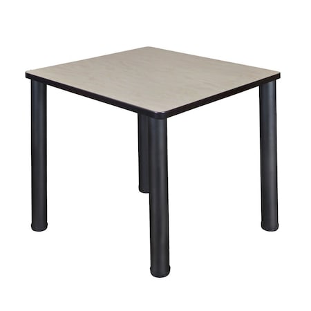 Square Tables > Breakroom Tables > Kee Square & Round Tables, Wood, Metal Top, Maple MPN:TB3030PLBPBK
