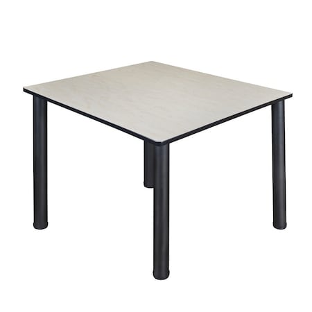 Square Tables > Breakroom Tables > Kee Square & Round Tables, Wood, Metal Top, Maple MPN:TB4848PLBPBK
