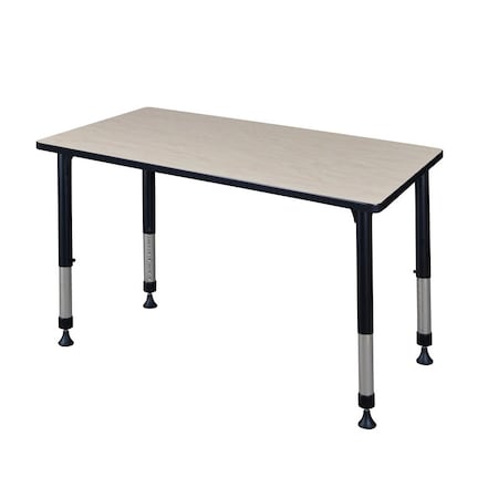 Rectangle Tables > Height Adjustable > Rectangular Classroom Tables, 42 W, 24 L, 23-34 H, Maple MPN:MT4224PLAPBK