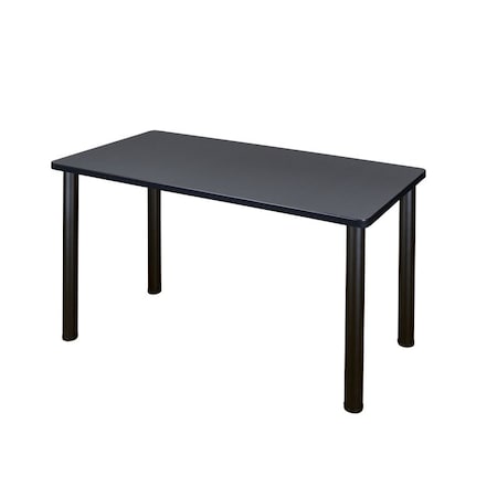 Regency Kee 48 x 24 in. Training Seminar Table- Grey Top, Black Legs MPN:MT4824GYBPBK