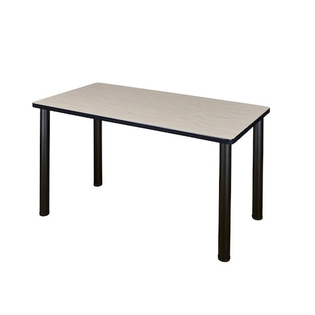 Regency Kee 48 x 24 in. Training Seminar Table- Maple Top, Black Legs MPN:MT4824PLBPBK