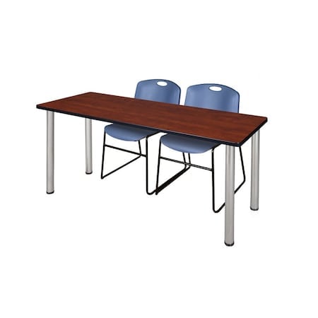 Rectangle Tables > Training Tables > Kee Table & Chair Sets, 60 W, 24 L, 29 H, Cherry MPN:MT6024CHBPCM44BE