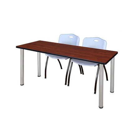 Rectangle Tables > Training Tables > Kee Table & Chair Sets, 60 W, 24 L, 29 H, Cherry MPN:MT6024CHBPCM47GY
