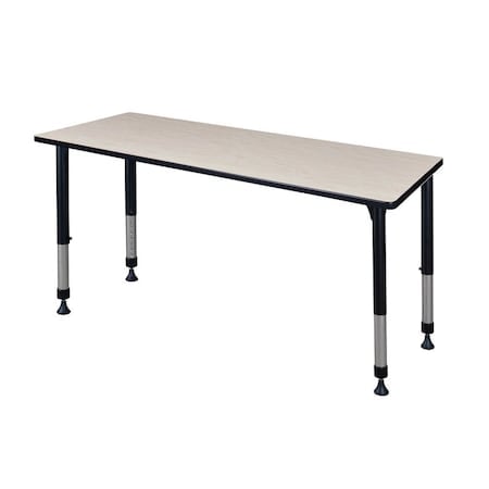 Rectangle Tables > Height Adjustable > Rectangular Classroom Tables, 60 W, 24 L, 23-34 H, Maple MPN:MT6024PLAPBK