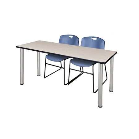 Rectangle Tables > Training Tables > Kee Table & Chair Sets, 60 W, 24 L, 29 H, Maple MPN:MT6024PLBPCM44BE