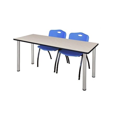 Rectangle Tables > Training Tables > Kee Table & Chair Sets, 60 W, 24 L, 29 H, Maple MPN:MT6024PLBPCM47BE