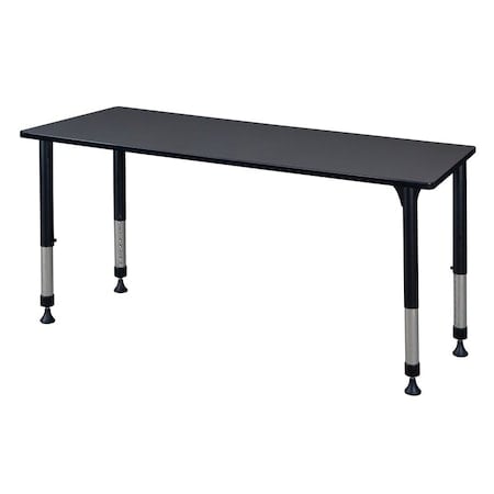 Rectangle Tables > Height Adjustable > Rectangular Classroom Tables, 60 W, 30 L, 23-34 H, Gray MPN:MT6030GYAPBK