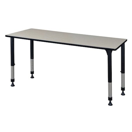 Rectangle Tables > Height Adjustable > Rectangular Classroom Tables, 60 W, 30 L, 23-34 H, Maple MPN:MT6030PLAPBK