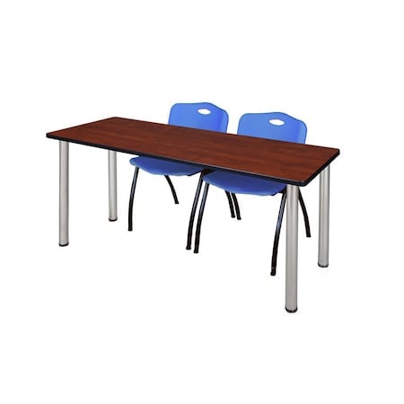 Rectangle Tables > Training Tables > Kee Table & Chair Sets, 72 W, 24 L, 29 H, Cherry MPN:MT7224CHBPCM47BE