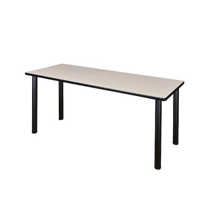 Regency Kee 72 x 24 in. Training Seminar Table- Maple Top, Black Legs MPN:MT7224PLBPBK