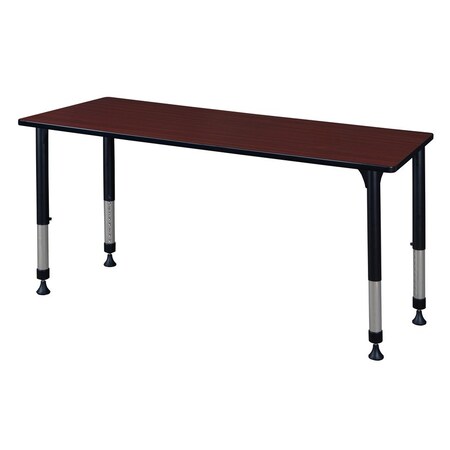 Rectangular Classroom Tables, 72 W, 30 L, 23-34 H, Wood, Metal MPN:MT7230MHAPBK