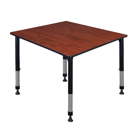 Square Square Classroom Tables, 48 W, 48 L, 23-34 H, Wood, Metal MPN:TB4848CHAPBK