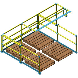 Kee Safety® Pivot Steel Mezzanine Pallet Gate Full Size 96