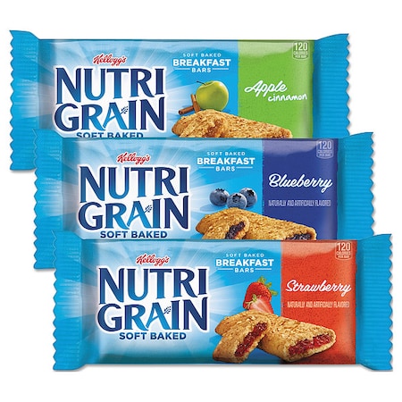 Nutri-Grain Soft Baked Breakfast Bars, Asstd: Apple, Blueberry, Strawberry, 1.3 oz Bar, PK48 MPN:KEE05872