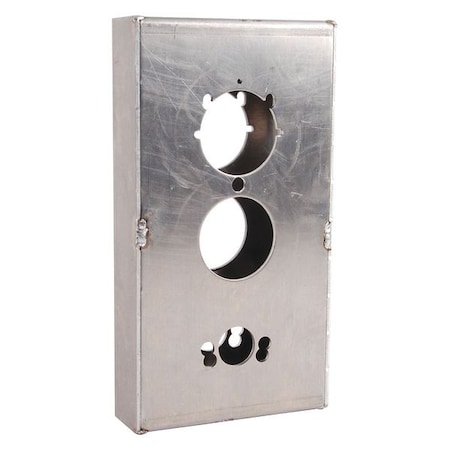 Weldable Gate Box, Silver, 2-3/8