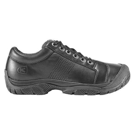PTC Oxford, Men's Athletic Shoe, 11 D, Leather, 2 3/4 in Height, Black MPN:1006980