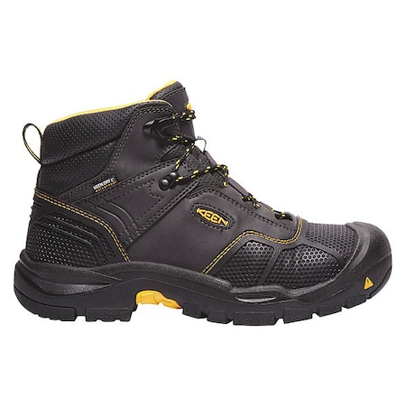 Men's 6-Inch Work Boot, 11 1/2 EE, Steel Toe, 6 in H, Black/Raven, 1017828 MPN:1017828