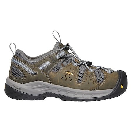 Women's Hiker Shoe, Leather, Mesh Upper, Steel Toe, 3 in H, Blue Fog/Gargoyle, 1023220 MPN:1023220