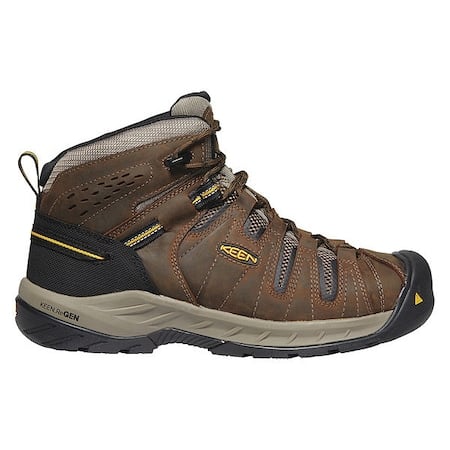 Men's Hiker Boot, 14 EE, Steel Toe, 5 in H, Cascade Brown/Golden Rod, 1023228 MPN:1023228