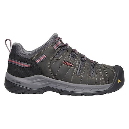 Women's Hiker Shoe, 8 Leather, Mesh Upper, Steel Toe, 3 in H, Magnet/Rose, 1023232 MPN:1023232