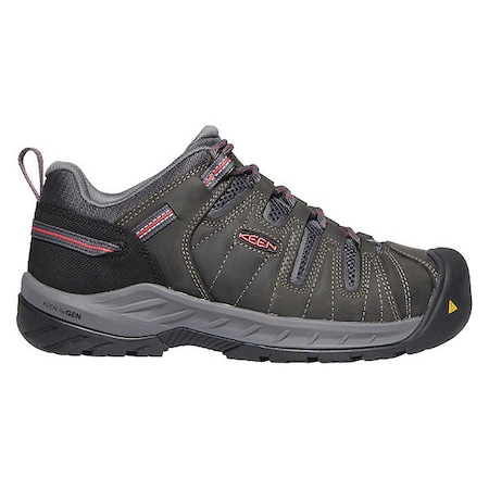 Women's Hiker Shoe, 7 Leather, Mesh Upper, Steel Toe, 3 in H, Magnet/Rose, 1023232 MPN:1023232