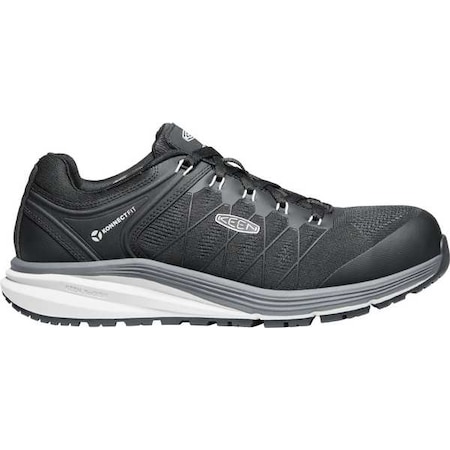 Men's Athletic Shoe, Carbon Fiber Toe, Mesh Upper, Rubber Outsole, Lace Up, Black/Vapor, 8 D MPN:1024604