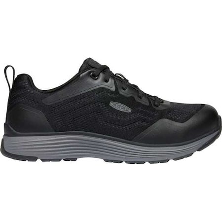Men's Athletic Shoe, 9 Mesh Upper, Aluminum Toe, 3 in H, Black/Steel Gray, 1025564 MPN:1025564