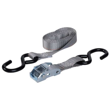 Tie Down Strap, S-Hook, Black, PK2 MPN:05715