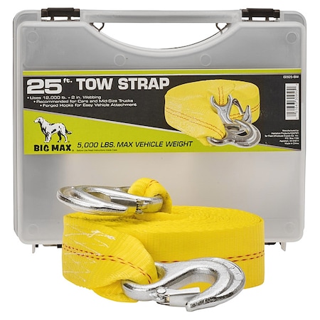 25' Tow Strap 5000LBS Max Vehicle WT. MPN:02825