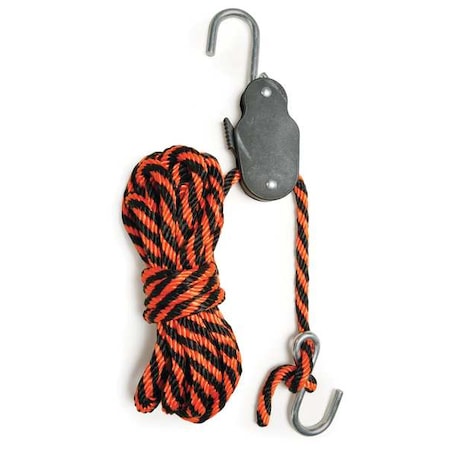 Rope Tie Down, 16' L, 83 lb, S-Hook MPN:07007
