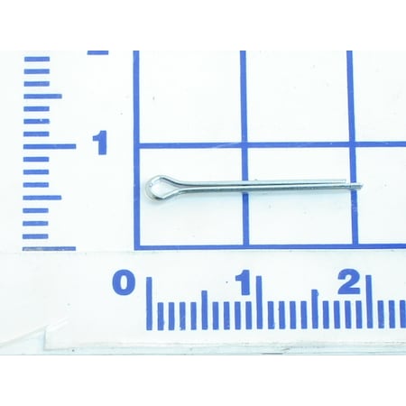 Cotter Pin, 1/8 in Dia, 1-1/2 in L, 1 PK MPN:056-011