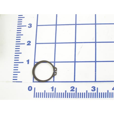 External Retaining Ring, Steel Plain Finish, 1 in Shaft Dia MPN:049-037