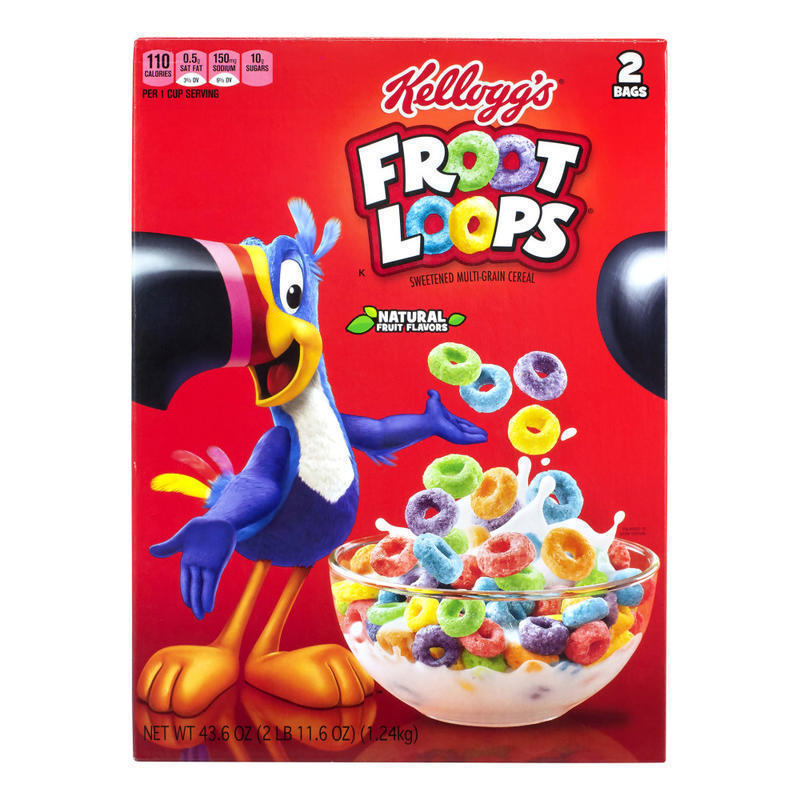 Kelloggs Froot Loops Cereal, 43.6-Oz Box MPN:220-00900