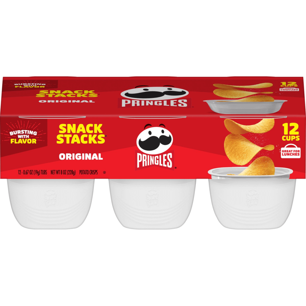 Pringles Potato Crisps Chips Snack Stacks, .67 Oz Per Pack, 12 Snack Stacks, 4 Packs of 12 MPN:KEE84577