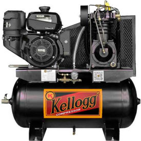 Kellogg-American HD30GK14E-335 14HP Gas Comp 30 Gal 175 PSI 27.9 CFM Kohler Elctric Startl L001132