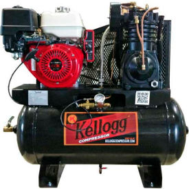 Kellogg-American HD30GH14E-335 12HP Gas Comp 30 Gal 175 PSI 27.9 CFM Honda Elec Start L001154