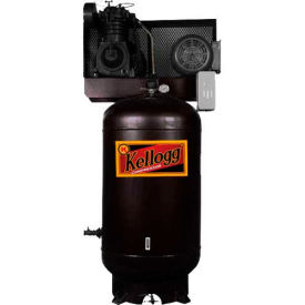 Kellogg-American L001153 7.5 HP Two-Stage 80 Gal Vert. 175 PSI 27.5 CFM 3-Phase 208-230/460 L001153