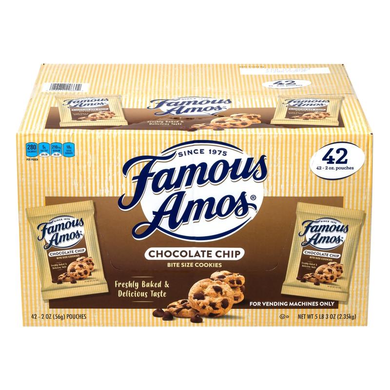 Famous Amos Chocolate Chip Cookies, 2-Oz Bag, Pack Of 42 MPN:220-00424