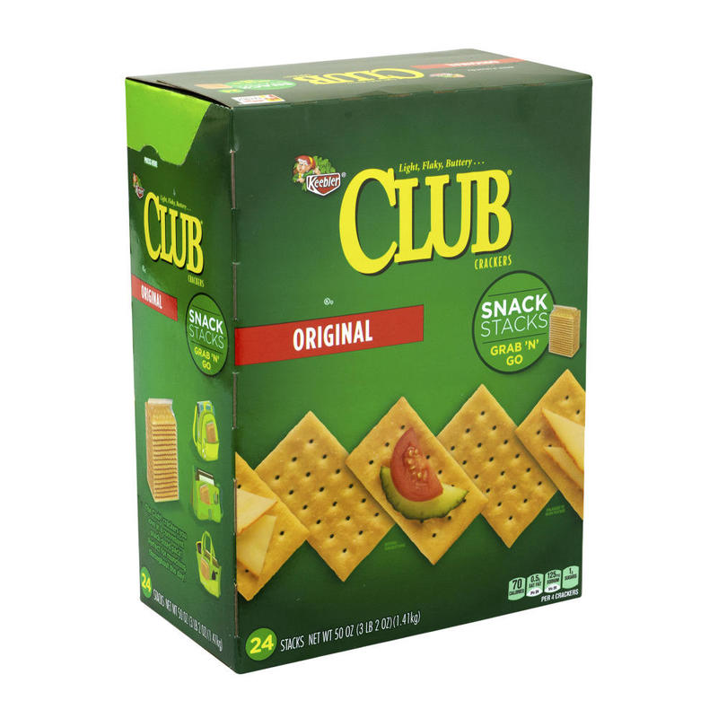 Keebler Original Club Crackers Snack Stacks, 50 Oz, 24 Sleeves MPN:11123