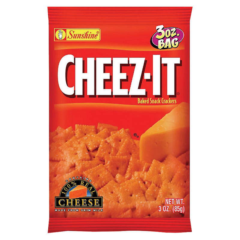 Cheez-It Baked Snack Crackers, Original Flavor, 3 Oz Bags, Box Of 6 MPN:19133