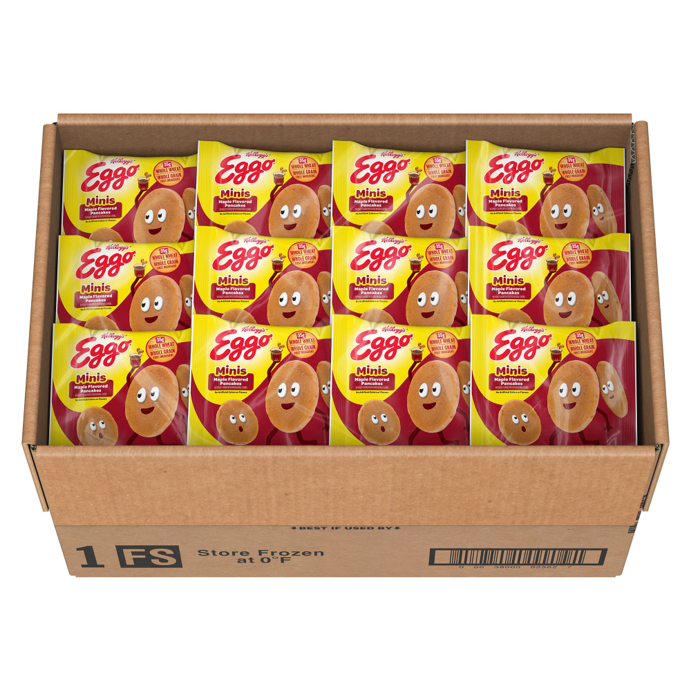 Eggo Bites Mini Pancakes, Maple, 3.03 Oz, Box Of 72 Mini Pancakes MPN:00038000925627