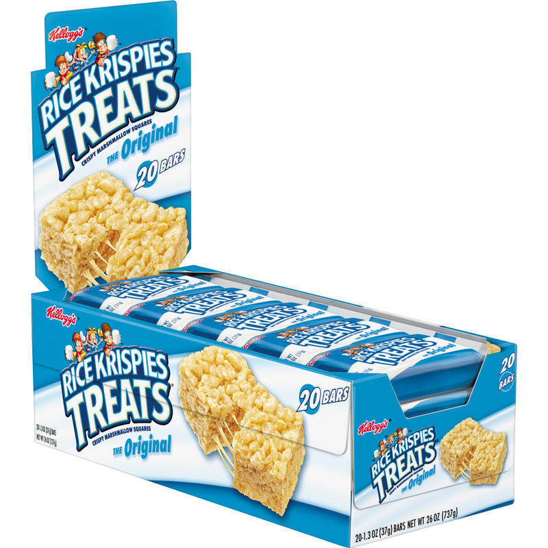 Kelloggs Rice Krispies Treats Original Bars, 1.3 Oz, Pack Of 20 MPN:26547