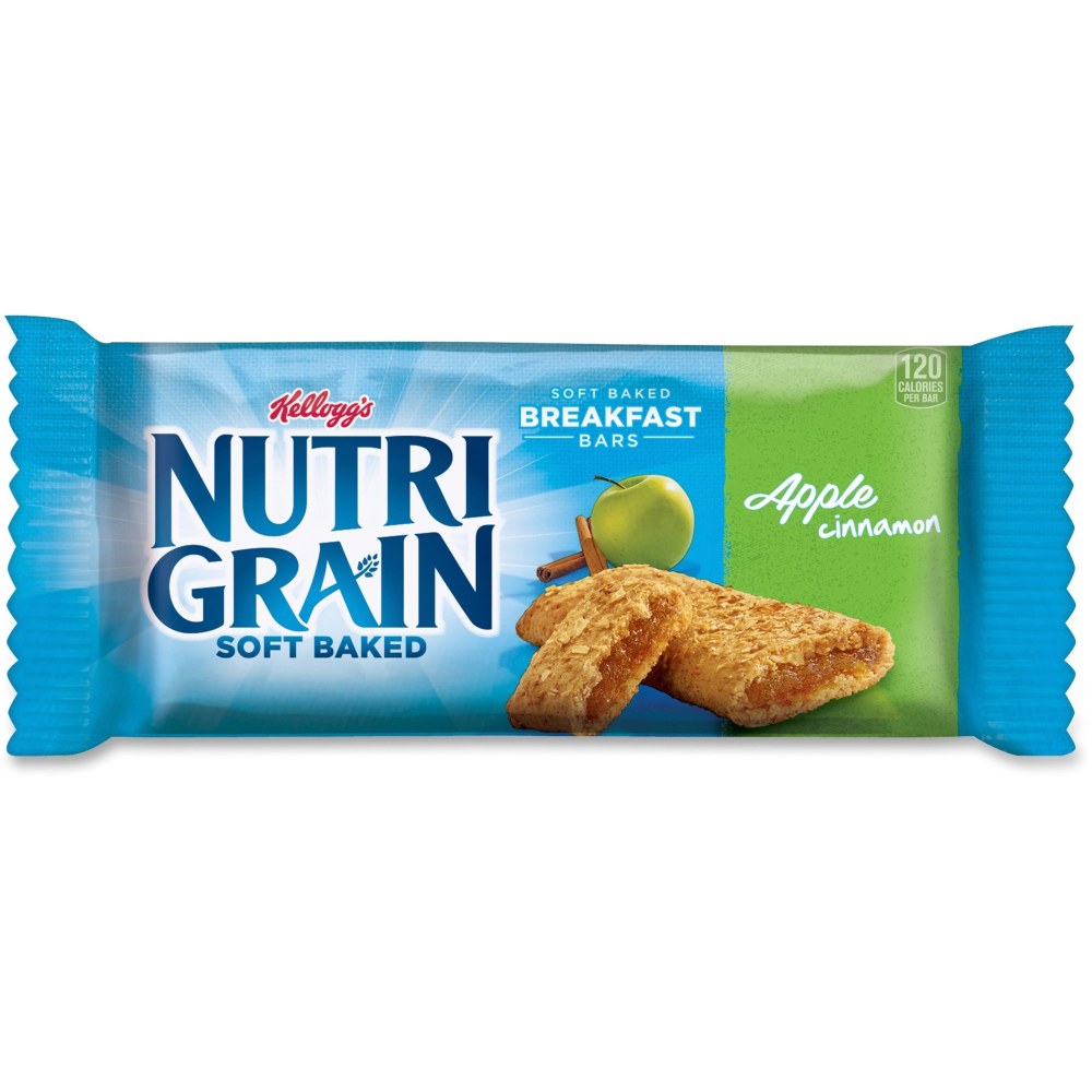Kelloggs Nutri-Grain Bars, Apple Cinnamon, 1.3 Oz, Box Of 16 MPN:KEB35645