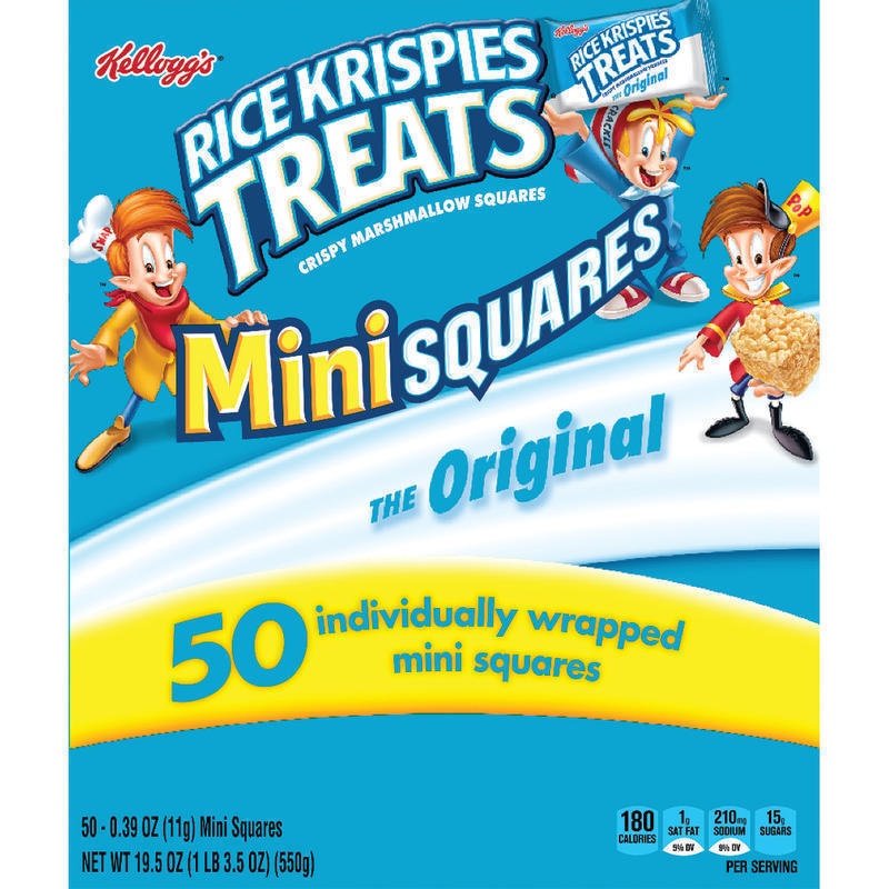 Rice Krispies Treats Original Mini Squares, 0.39 Oz, Box Of 50 MPN:KEE12346