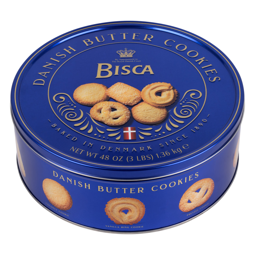 Bisca Danish Butter Cookie Tin, 3 Lb MPN:078985600263
