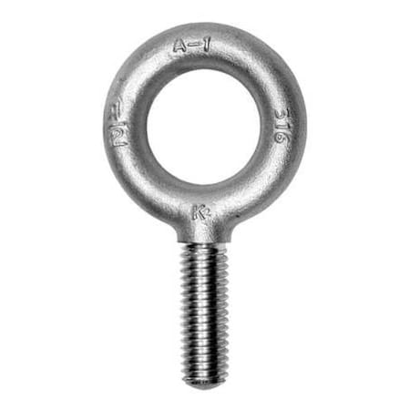 Eye Bolt Without Shoulder, 3/8